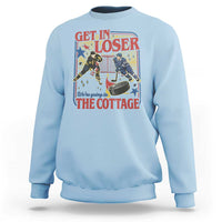 Get In Loser We’re Going To The Cottage Sweatshirt Hockey Romance LGBT Retro Summer Road Trip