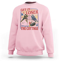 Get In Loser We’re Going To The Cottage Sweatshirt Hockey Romance LGBT Retro Summer Road Trip