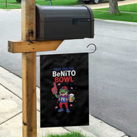 Funny Benito Bowl Puerto Rican Football Garden Flag Coquí Frog Music Fan with Beer and Foam Finger