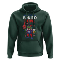 Funny Benito Bowl Puerto Rican Football Hoodie Coquí Frog Music Fan with Beer and Foam Finger