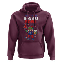 Funny Benito Bowl Puerto Rican Football Hoodie Coquí Frog Music Fan with Beer and Foam Finger