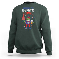 Funny Benito Bowl Puerto Rican Football Sweatshirt Coquí Frog Music Fan with Beer and Foam Finger