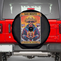 Funny San Benito Patron del Halftime Spare Tire Cover Bowl 2026 Puerto Rican Football Music Fan