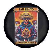 Funny San Benito Patron del Halftime Spare Tire Cover Bowl 2026 Puerto Rican Football Music Fan