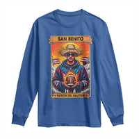 Funny San Benito Patron del Halftime Long Sleeve Shirt Bowl 2026 Puerto Rican Football Music Fan