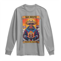 Funny San Benito Patron del Halftime Long Sleeve Shirt Bowl 2026 Puerto Rican Football Music Fan