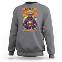 Funny San Benito Patron del Halftime Sweatshirt Bowl 2026 Puerto Rican Football Music Fan