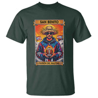 Funny San Benito Patron del Halftime T Shirt Bowl 2026 Puerto Rican Football Music Fan
