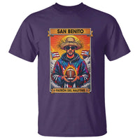 Funny San Benito Patron del Halftime T Shirt Bowl 2026 Puerto Rican Football Music Fan