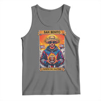 Funny San Benito Patron del Halftime Tank Top Bowl 2026 Puerto Rican Football Music Fan