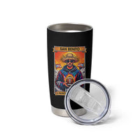 Funny San Benito Patron del Halftime Tumbler Cup Bowl 2026 Puerto Rican Football Music Fan
