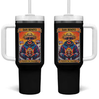Funny San Benito Patron del Halftime Tumbler With Handle Bowl 2026 Puerto Rican Football Music Fan