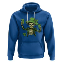 Funny St. Patricks Day Drinking Skeleton Hoodie for Beer Lover Alcoholic - Wonder Print Shop