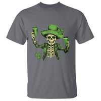 Funny St. Patricks Day Drinking Skeleton T Shirt for Beer Lover Alcoholic - Wonder Print Shop