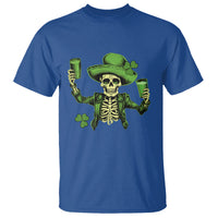 Funny St. Patricks Day Drinking Skeleton T Shirt for Beer Lover Alcoholic - Wonder Print Shop