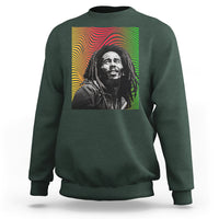 Legend Bob Sweatshirt One Love The Reggae Vintage Graphic - Wonder Print Shop