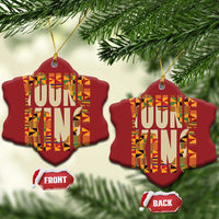 African Kente Christmas Ornament Young King for Boys Men - Wonder Print Shop