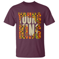African Kente T Shirt Young King for Boys Men - Wonder Print Shop