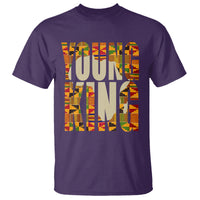 African Kente T Shirt Young King for Boys Men - Wonder Print Shop