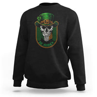 Irish Skull Sweatshirt Slainte Cheers Funny St. Patricks Day Drinking Lover - Wonder Print Shop