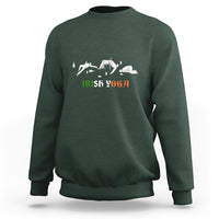 Funny St. Patricks Day Drinking Sweatshirt Irish Yoga Drunk Poses - Wonder Print Shop