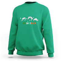 Funny St. Patricks Day Drinking Sweatshirt Irish Yoga Drunk Poses - Wonder Print Shop
