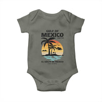 Gulf of Mexico Forever Since 1550 Baby Onesie Golfo De Mexico Para Siempre Retro Beach
