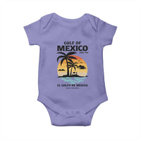 Gulf of Mexico Forever Since 1550 Baby Onesie Golfo De Mexico Para Siempre Retro Beach