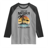 Gulf of Mexico Forever Since 1550 Raglan Shirt Golfo De Mexico Para Siempre Retro Beach
