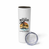 Gulf of Mexico Forever Since 1550 Skinny Tumbler Golfo De Mexico Para Siempre Retro Beach