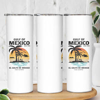 Gulf of Mexico Forever Since 1550 Skinny Tumbler Golfo De Mexico Para Siempre Retro Beach