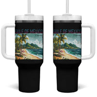 Gulf of Mexico Forever Tumbler With Handle Retro Beach