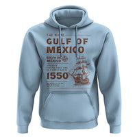 Gulf of Mexico Name Origin 1550 Hoodie Sailing Ship Retro Vintage
