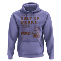 Gulf of Mexico Name Origin 1550 Hoodie Sailing Ship Retro Vintage