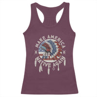 Make America Native Again Racerback Tank Top Indigenous Peoples Pride USA Flag