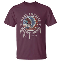 Make America Native Again T Shirt Indigenous Peoples Pride USA Flag