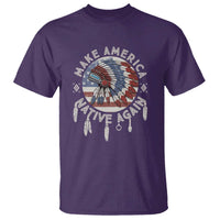 Make America Native Again T Shirt Indigenous Peoples Pride USA Flag