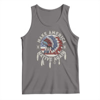 Make America Native Again Tank Top Indigenous Peoples Pride USA Flag
