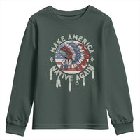 Make America Native Again Youth Sweatshirt Indigenous Peoples Pride USA Flag
