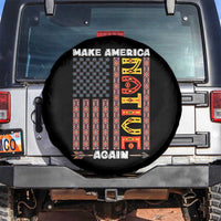 Make America Native Again Spare Tire Cover Indigenous Pride Cultural Heritage USA Flag
