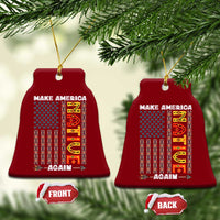 Make America Native Again Ceramic Ornament Indigenous Pride Cultural Heritage USA Flag - Wonder Print Shop