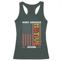 Make America Native Again Racerback Tank Top Indigenous Pride Cultural Heritage USA Flag