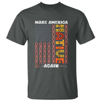 Make America Native Again T Shirt Indigenous Pride Cultural Heritage USA Flag