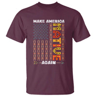 Make America Native Again T Shirt Indigenous Pride Cultural Heritage USA Flag