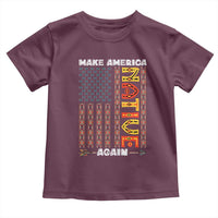 Make America Native Again Toddler T Shirt Indigenous Pride Cultural Heritage USA Flag
