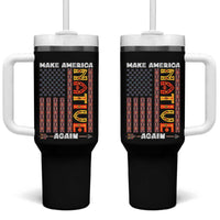 Make America Native Again Tumbler With Handle Indigenous Pride Cultural Heritage USA Flag
