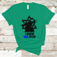 Funny Jiu Jitsu T Shirt Jiu Jitsu Pun Joke I Know Jew Jitsu For Jewish Martial Arts Jewish Man - Wonder Print Shop