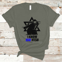 Funny Jiu Jitsu T Shirt Jiu Jitsu Pun Joke I Know Jew Jitsu For Jewish Martial Arts Jewish Man - Wonder Print Shop
