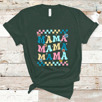 Retro Mama T Shirt Mothers Day Retro Groovy Mama Matching Family Party Women - Wonder Print Shop