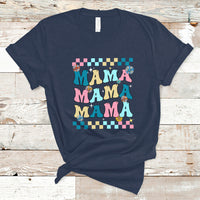 Retro Mama T Shirt Mothers Day Retro Groovy Mama Matching Family Party Women - Wonder Print Shop